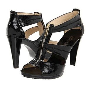 Michael Kors "Berkley" T-Strap Formal Elegant Wedding Prom Sandals Sz 7.5